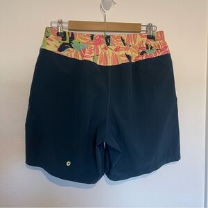 Birddogs Shorts Mens Blue sz Large Classic Gym Shorts Parrot Casual Workout